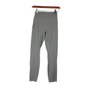 Lululemon Women US4 Sage Green Compression Legging Yoga Running High Waist Pants